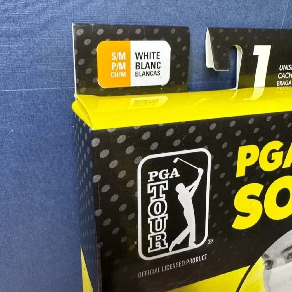 NWT PGA Tour Golf UPF50 Solar Block Gaiter Size S/M (White) *UNOPENED*